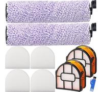 EATBALE WDB1F2 Piezas de Repuesto para Shark WD100 WD101 WD200 WD201 AW201 WD200C WD201C WD101C WD210EU HydroVac XL 3 en 1 Multi-Surface Vacuum 2 cepillos de Rodillos 2 filtros 4 filtros de Espuma