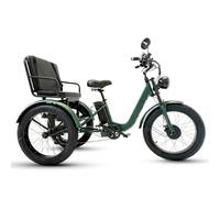 EaThsalL Triciclo Electrico Adulto De Carga 24 Pulgadas 7 Velocidades Anchos para Ciclistas De 200 Kg para Adultos De Alta Resistencia con Canasta De Gran Capacidad A-WithSeat