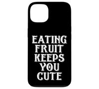 Eating Fruit Keeps You Cute Funny Vegan Protein Vegetarian Carcasa para iPhone 13