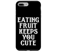 Eating Fruit Keeps You Cute Funny Vegan Protein Vegetarian Carcasa para iPhone 7 Plus/8 Plus