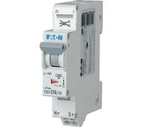 EATON 109131 PLGC4-C20/1N - DISYONCTOR MODULAR PH/N - Blanco - MANETA AZUL - 1P+N/20 A - CURVA C - Conexión directa sin tornillos