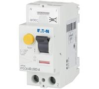 EATON 109272 PFGM-40/2/003 - INTERRUPTOR DIFERENCIAL - Blanco - MANETA NEGRO - 2 polos/40 A / 30 MA - Tipo A - Conexión directa sin tornillos