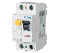 EATON 264280 PFGM-40/2/003 - INTERRUPTOR DIFERENCIAL - Blanco - MANETA NEGRO - 2 polos/40 A / 30 MA - Tipo AC - Conexión de tornillo