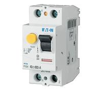 EATON 267444 PFGM-40/2/003 - INTERRUPTOR DIFERENCIAL - BLANCO - MANETA NEGRO - 2 polos/40 A / 30 MA - TIPO A - Conexión de tornillo