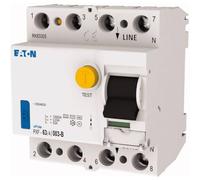 Eaton 300302 PXF-63/4/003-B Interruptor diferencial sensible todas las corrientes B 4 polos 63A 0.03A 230V 400V