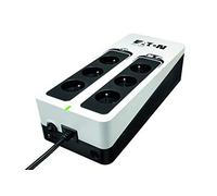 Eaton SAI Off-Line 3S 450 FR – 450VA, 6 salidas tipo FR – Negro y Blanco