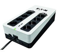 Eaton 3S UPS 700 DIN - Off-Line UPS - 3S700D - Sistema de alimentación ininterrumpida SAI - 700VA (8 Salidas Tipo DIN, 2 Puertos de carga USB Tipo A) - Off-Line - Negro y Blanco