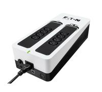 Eaton 3S Gen2 - SAI Off-Line - 3S550I - 550VA 330W, 4× C13 + 4 Solo protección, USB para Apagado Seguro, <25 dB - Negro/Blanco (B082TGSP1V)