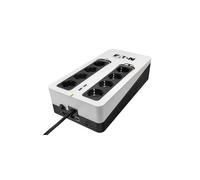 Eaton 3S UPS 850 DIN - Off-Line UPS - 3S850D - Sistema de alimentación ininterrumpida SAI - 850 VA (8 Salidas Tipo DIN, 2 Puertos de carga USB Tipo A) - Negro y Blanco
