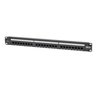 Eaton Cat6 24-Port POE+ Patch Panel, RJ-45 Ethernet, 1U Rackmount, EIA/TIA 568A/B Wiring Standards for 110 & Krone Terminations, Negro (N252-P24)