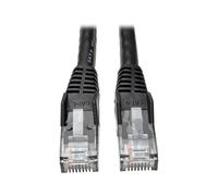 Eaton Cat6 Gigabit Snagless Molded UTP Patch Ethernet cable, RJ-45 Macho a Macho cable, Negro, 5 pies / 1.5 metros (N201-005-BK)