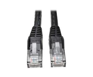 Eaton Cat6 Gigabit Snagless Molded UTP Patch Ethernet Cable, RJ45 Male-to-Male Cable, Black, 10 Feet / 3 Meters (N201-010-BK)