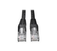 Eaton Cat6 Gigabit Snagless Molded UTP Patch Ethernet cable, RJ-45 cable macho a macho, Negro, 7 pies / 2.1 metros (N201-007-BK)