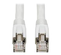 Eaton Cat8 Snagless Ethernet Cable, 25G/40G Certified Network Patch Cable, 22 AWG S/FTP, PoE, White, 10 Feet / 3 Meters (N272-010-WH)
