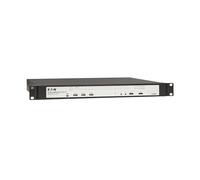 Eaton Conmutador KVM sobre IP de 32 puertos, Cat5/Cat5e, conexión de medios virtuales, 1 control remoto/1 usuario local, software libre, KVM VGA o HDMI, montaje en rack 1U, cumple con la TAA (B064-032