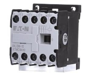 Eaton DILEM-10(230V50HZ,240V60HZ) Mini Contactor de Potencia, 3 Polos con 1 NO, 4 kW/400 V/AC3, 230 V 50 Hz, 240 V 60 Hz