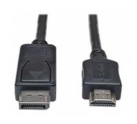 Eaton DisplayPort a HDMI Audio Video cable adaptador, DP a HDMI, macho a macho, 1080P, compatible con HDCP, 6 pies / 1.8 metros (P582-006)