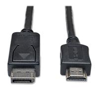 Eaton DisplayPort a HDMI cable adaptador, DP a HDMI, macho a macho, resolución HD 1080P, negro, 3 pies / 0.9 metros (P582-003)