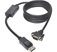 Eaton DisplayPort a VGA Active cable adaptador, DP 1.2 con pestillos, DP a HD15 (M/M), DP2VGA, 1080p, Negro, 6 pies / 1.83 metros (P581-006-VGA-V2)