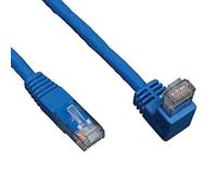 Eaton Down-Angle Cat6 Gig Molded UTP Cable, RJ45 Right-Angle Down, RJ45 Male-to-Male Cable, Blue, 5 Feet / 1.52 m (N204-005-BL-DN)