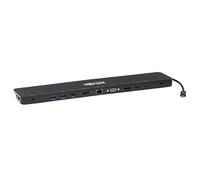 Eaton Estación de Acoplamiento USB-C con Pantalla Triple, 4K HDMI 30 Hz, DisplayPort, VGA, USB-A 3.2 Gen 1, puerto Gigabit Ethernet, carga PD de 100 W, carcasa negra (U442-DOCK7D-B)