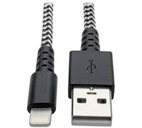 Eaton Heavy Duty USB to Lightning Charging & Data cable, Heavy Duty con chaqueta trenzada, MFi certificado para iPhone, iPad y iPod - 6 pies / 1.8 metros (M100-006-HD)