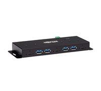 Eaton Hub Industrial USB-C de 7 Puertos, USB 3.x Gen 2 (10Gbps), 4X Puertos USB-A & 3X USB-C, Inmunidad ESD 15Kv, Sobretensión 2Kv