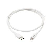 Eaton Lightning a USB-C cable de carga y datos para iPhone y iPad, certificado MFi, Blanco, 3 pies / 0.9 metros (M102-003-WH)