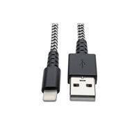 Eaton Cable USB a Lightning M100-003-HD resistente trenzado MFi 1 m Negro para iPhone, iPad y iPod