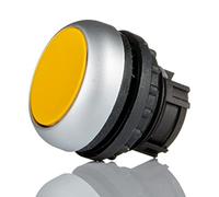 Eaton Pulsador rasante M22-D-Y, retorno, amarillo, 3.0cm x 3.0cm x 3.0cm – Caja de 10