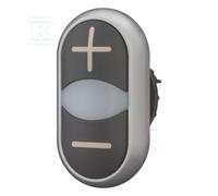 Pulsador doble/+ negro con RMQ Titan 218145