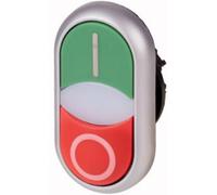 EATON M22-DDLM-GR-X1/X0 Pulsador Doble, Verde(I)/Rojo(0), Caja de 5