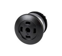 EATON M22-DP-S-X Pulsador de Seta, Retorno, Negro, sin Placa, 4.3cm x 3.7cm x 3.7cm, Caja de 5