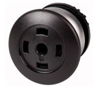 EATON M22-DP-S-X Pulsador de Seta, Retorno, Negro, sin Placa, 4.3cm x 3.7cm x 3.7cm, Caja de 5