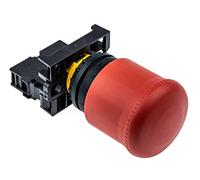 EATON M22-PV/K01 Pulsador parada Emergencia + Contacto Auxiliar apertura, Caja de 5