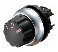 EATON M22-W3 Selector, Mando Redondo, 3 Posiciones, con Retorno, 3.0cm x 3.0cm x 4.3cm, Caja de 5