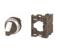 EATON M22-WRK/K10 Selector, 2 Posiciones, Enclavamiento + Contacto Auxiliar, 1C, Caja de 5