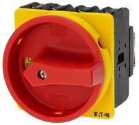 Eaton P3-100/EA/SVB/N Interruptor General, 3 Polos con N, 100 A, Función de Parada, Bloqueable en posición 0, Montaje Empotrado