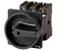 Eaton P3-63/V/SVB-SW/HI11 Interruptor General, 3 Polos con 1 NO con 1 NC, 63 A, Función de Parada, Bloqueable en posición 0, Fondo Panel, 10.2 cm x 8.7 cm x 14.7 cm