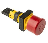 Eaton Q25PV Emergency-Stop Pushbutton, Rojo, Maintained