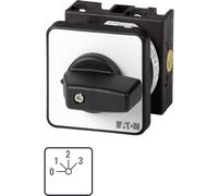 Eaton T0-2-8241/E Interruptor de Escalones, Contactos 3, 20 A, Placa Indicadora 0-3, 45°, 3 Escalones, 45°, Montaje Empotrado, 4.8 cm x 4.8 cm x 8.6 cm