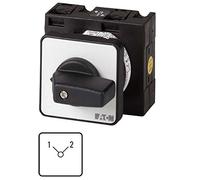 Eaton T3-4-8223/E Interruptor Conmutador, Contactos 8, 32 A, Placa Indicadora 1-2, 90°, Enclavamiento, Montaje Empotrado, 5.4 cm x 6.1 cm x 11.4 cm
