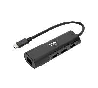 Tripp Lite Hub USB-C U460-003-3A1GB – 3x USB-A 3.0, Ethernet Gigabit, Thunderbolt 3, Negro