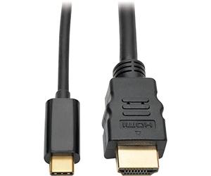Eaton Tripp Lite Cable Adaptador USB-C (Tipo-C) a HDMI 4K, USB 3.1 Gen 1, Compatible con Thunderbolt 3, 4K x 2K @30Hz, M/M, 1,83 m (U444-006-H)