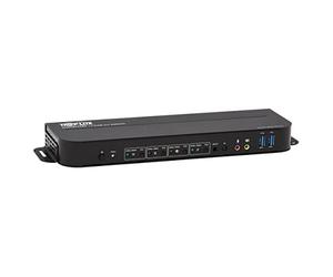 Eaton Tripp Lite Conmutador KVM USB DisplayPort 4 Puertos 4K 60 Hz HDR DP 1.4 USB compartido (B005-DPUA4)