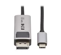 Eaton Tripp Lite Series 8K USB-C a DisplayPort Cable adaptador, 6 pies, 8K @60Hz o 4K @144Hz, Plug and Play, PC/portátil/teléfono, DP 1.4, TB 3, HDR 4:4:4 HDCP 2.3, 3 años de garantía (U444-006-DP8K6)