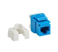 Eaton Tripp Lite Series Cat6 Keystone Jack con Tipo 4 PoE++ (4PPoE), Paquete de 10, Azul, RJ45 Ethernet, Krone/110 Punchdown, Cumple con la TAA (N238-010-BL-6A)