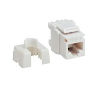 Eaton Tripp Lite Series Cat6 Keystone Jack con Tipo 4 PoE++ (4PPoE), Paquete de 25, Blanco, RJ45 Ethernet, Krone/110 Punchdown, Cumple con la TAA (N238-025-WH-6A)