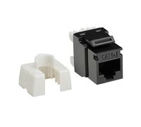 Eaton Tripp Lite Series Cat6 Keystone Jack con Tipo 4 PoE++ (4PPoE), Paquete de 25, Negro, RJ45 Ethernet, Krone/110 Punchdown, Cumple con la TAA (N238-025-BK-6A)