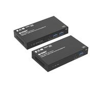 Eaton Tripp Lite Series HDBaseT - Extensor USB a través de Ethernet para transceptor y receptor de 100 m, 3 puertos (1 USB-C + 2 USB-A, USB 3.2 Gen 1), Cat6, Plug and Play, 1 año de garantía (BHDBT-U3